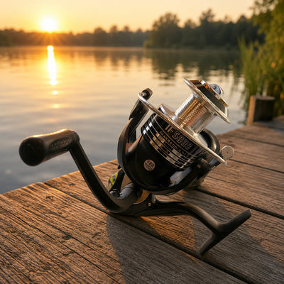 Mulineta Spinning pentru Pescuit, Model IF 3000 – imagine comercială în ambient