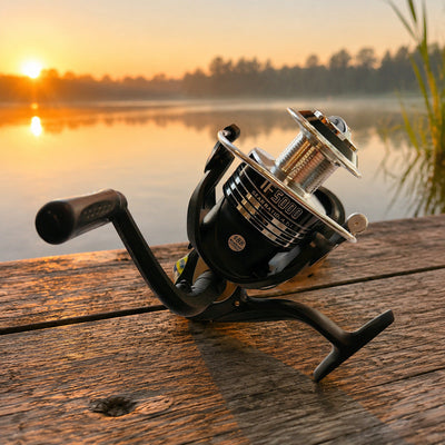 Mulineta Spinning pentru Pescuit, Model IF 4000 – imagine comercială în ambient
