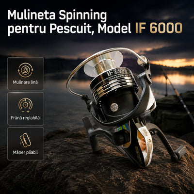 Mulineta Spinning pentru Pescuit, Model IF 6000 – imagine principală promoțională