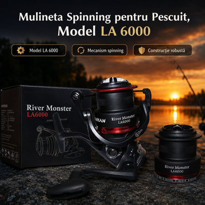 Mulineta Spinning pentru Pescuit, Model LA 6000 – imagine principală promoțională
