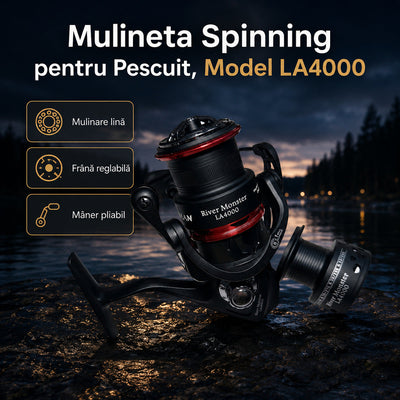 Mulineta Spinning pentru Pescuit, Model LA4000 – imagine principală promoțională
