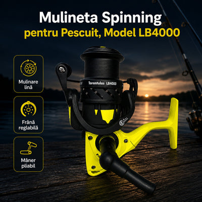 Mulineta Spinning pentru Pescuit, Model LB4000 – imagine principală promoțională