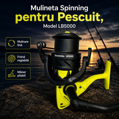 Mulineta Spinning pentru Pescuit, Model LB5000 – imagine principală promoțională