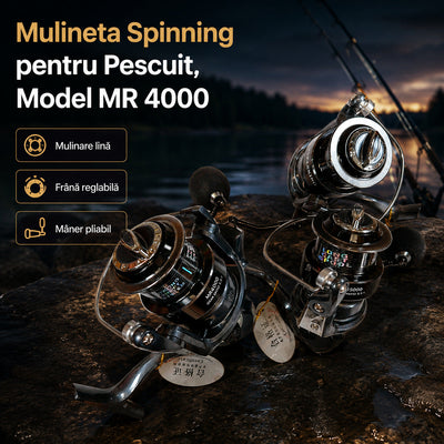 Mulineta Spinning pentru Pescuit, Model MR 4000 – imagine principală promoțională