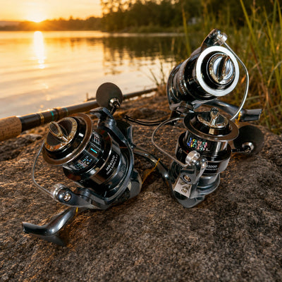 Mulineta Spinning pentru Pescuit, Model MR 4000 – imagine comercială în ambient