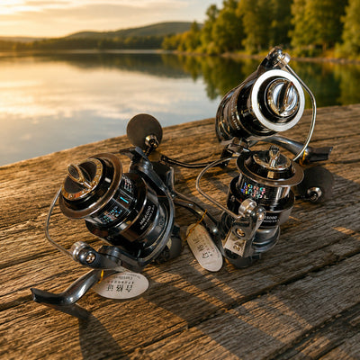 Mulineta Spinning pentru Pescuit, Model MR 5000 – imagine comercială în ambient