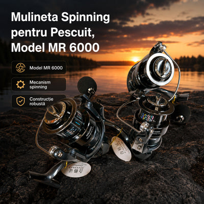 Mulineta Spinning pentru Pescuit, Model MR 6000 – imagine principală promoțională