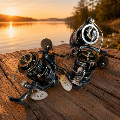 Mulineta Spinning pentru Pescuit, Model MR 6000 – imagine comercială în ambient