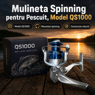 Mulineta Spinning pentru Pescuit, Model QS1000 – imagine principală promoțională
