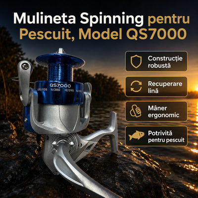 Mulineta Spinning pentru Pescuit, Model QS7000 – imagine principală promoțională