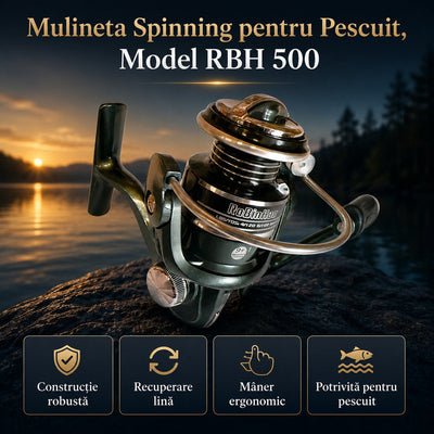 Mulineta Spinning pentru Pescuit, Model RBH 500 – imagine principală promoțională