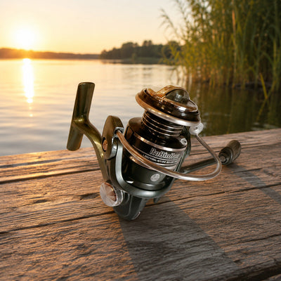 Mulineta Spinning pentru Pescuit, Model RBH 800 – imagine comercială în ambient