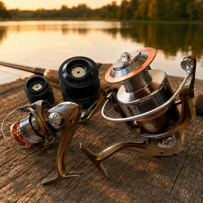 Mulineta Spinning pentru Pescuit, Model SB 5000 – imagine comercială în ambient