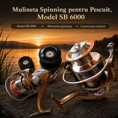 Mulineta Spinning pentru Pescuit, Model SB 6000 – imagine principală promoțională