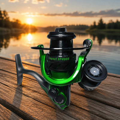 Mulineta Spinning pentru Pescuit, Model SP 4000 – imagine comercială în ambient
