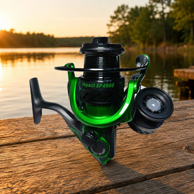 Mulineta Spinning pentru Pescuit, Model SP 5000 – imagine comercială în ambient