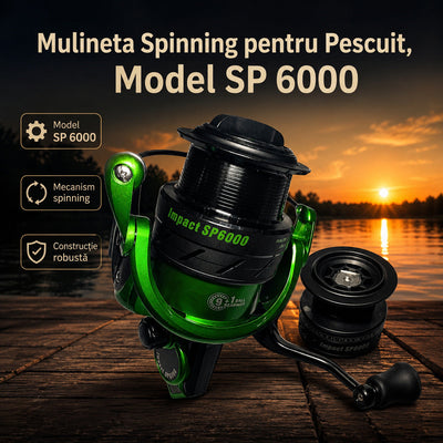 Mulineta Spinning pentru Pescuit, Model SP 6000 – imagine principală promoțională