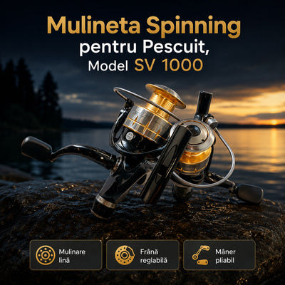 Mulineta Spinning pentru Pescuit, Model SV 1000 – imagine principală promoțională