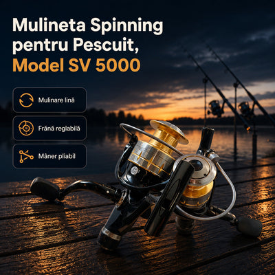 Mulineta Spinning pentru Pescuit, Model SV 5000 – imagine principală promoțională