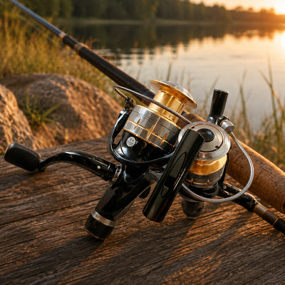 Mulineta Spinning pentru Pescuit, Model SV 5000 – imagine comercială în ambient