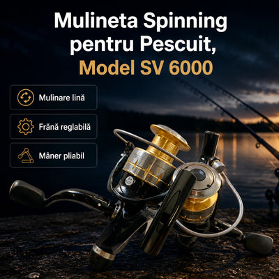 Mulineta Spinning pentru Pescuit, Model SV 6000 – imagine principală promoțională