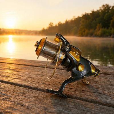 Mulineta Spinning pentru Pescuit, Model SW 80 – imagine comercială în ambient