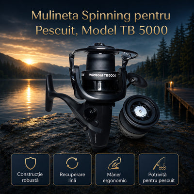 Mulineta Spinning pentru Pescuit, Model TB 5000 – imagine principală promoțională