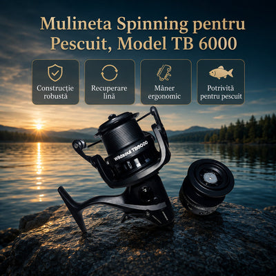 Mulineta Spinning pentru Pescuit, Model TB 6000 – imagine principală promoțională