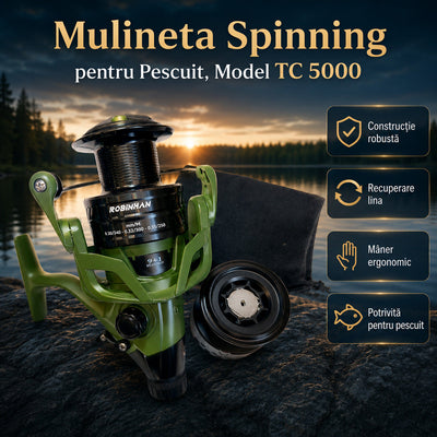 Mulineta Spinning pentru Pescuit, Model TC 5000 – imagine principală promoțională