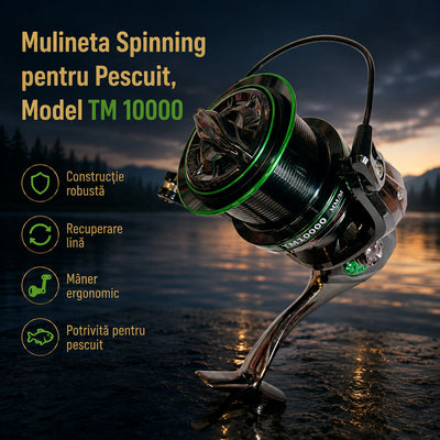 Mulineta Spinning pentru Pescuit, Model TM 10000 – imagine principală promoțională