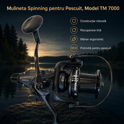 Mulineta Spinning pentru Pescuit, Model TM 7000 – imagine principală promoțională