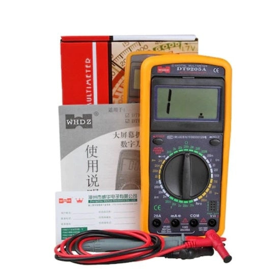 Multimetru digital FOXMAG24, carcasa antisoc, galben