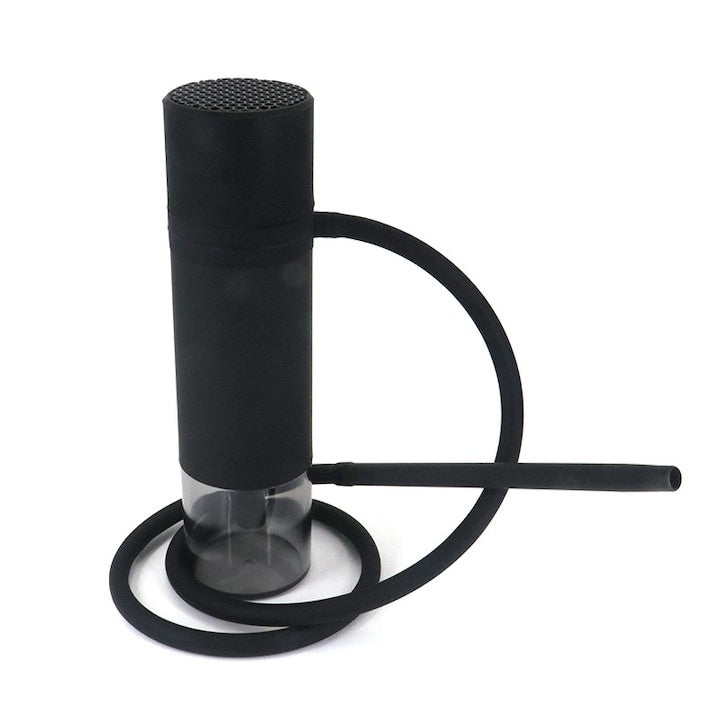 Narghilea portabila, ideala pentru masina, acasa si calatorii, cu accesorii incluse, de mici dimensiuni, demontabila, din plastic si metal, negru