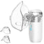 Nebulizator ultrasonic, aparat de aerosoli portabil, ultra silentios, cu masca adulti si copii, reincarcabil, alb
