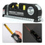 Nivela cu laser FOXMAG24, Fascicul luminos, Buton ON/OFF, Boloboc, Ruleta 2.5m , Rigla 15 cm, Multifunctionala 4in1, Masoara in plan vertical, orizontal si la 45 de grade, Negru