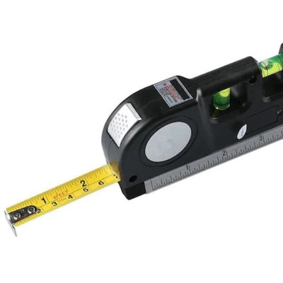 Nivela multifunctionala FOXMAG24 cu laser, boloboc si ruleta, 3 x baterie, negru