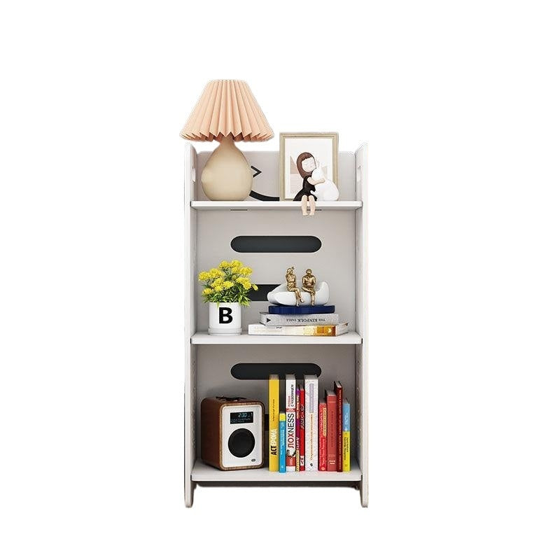 Noptiera pentru dormitor, din PVC, dimeniuni 25 X 50 cm, pentru depozitare si organizare, cu finisaj mat, alb