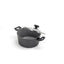 Oala aluminiu 24 cm cu capac sticla termorezistenta si interior granit 4L