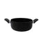 Oala aluminiu 26 cm cu capac sticla, interior granit, 4L, pentru inductie