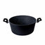 Oala aluminiu cu capac sticla, 28 cm, interior granit, 6L, compatibila cu inductie