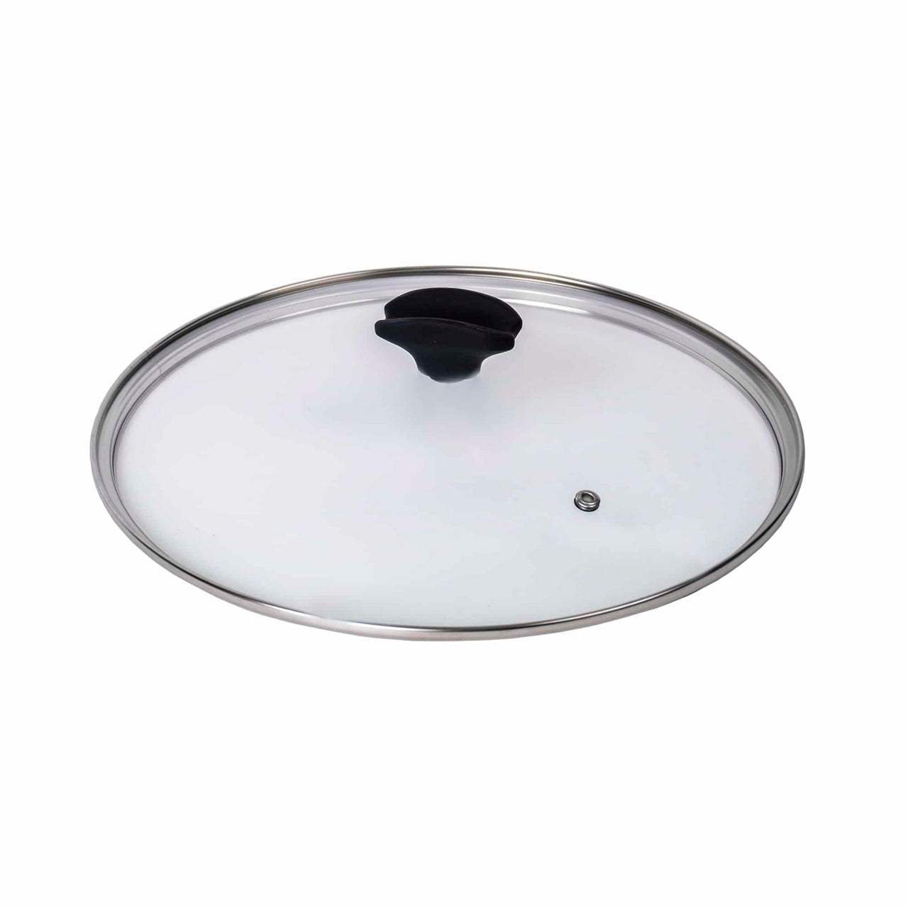 Oala aluminiu cu capac sticla, 28 cm, interior granit, 6L, compatibila cu inductie