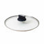 Oala cu capac de sticla ECO, 26 cm, capacitate 4L, aluminiu negru