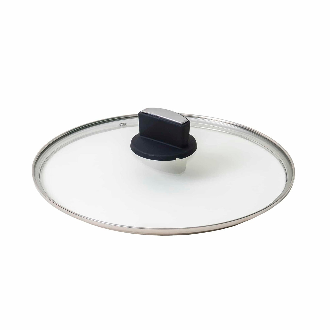 Oala cu capac de sticla ECO, 26 cm, capacitate 4L, aluminiu negru