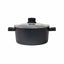 Oala cu capac de sticla ECO, diametru 24 cm, capacitate 3L, aluminiu