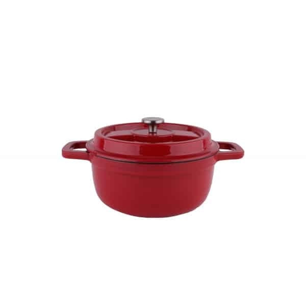 Oala din fier turnat, 2.6L, diametru 22cm, compatibila cu toate sursele de caldura