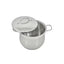 Oala din inox cu capac, capacitate 22L, diametru 34cm, pentru gatit profesional, cu manere din inox, compatibila cu plita electrica, argintiu