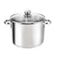 Oala FOXMAG24, din inox, cu capac de yena, diametru 18 cm, capacitate 3,8L