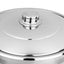 Oala inox cu capac, diametru 22 cm, capacitate 4 L, fund triplu strat