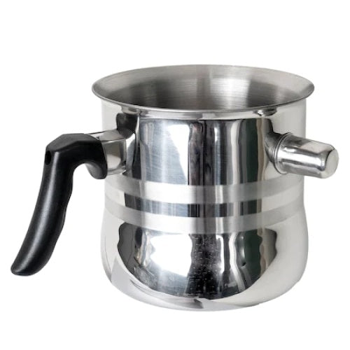 Oala pentru fiert lapte si ciocolata, FOXMAG24, capacitate 1.5 L, Inox, avertizare sonora