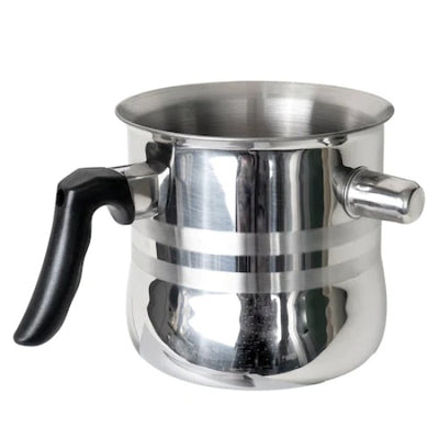 Oala pentru fiert lapte si ciocolata, FOXMAG24, capacitate 1.5 L, Inox, avertizare sonora